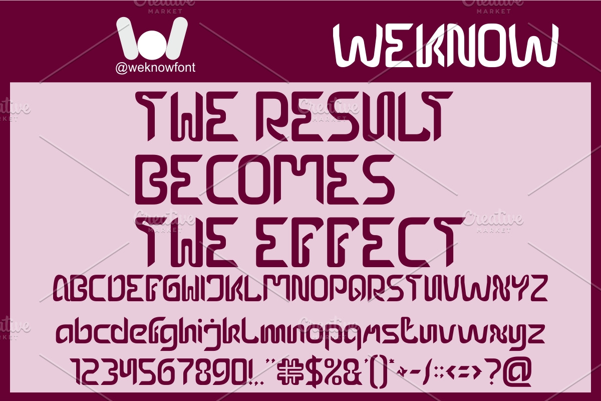 EFFECT FONT, a Blackletter Font by weknow (Photo 4 of 8)