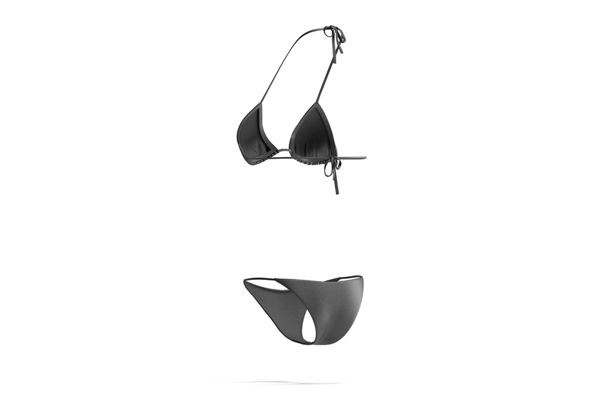 Black Summer Women Bikini 3D Model, an Object 3D Model by rebrandy (Photo 4 of 10)