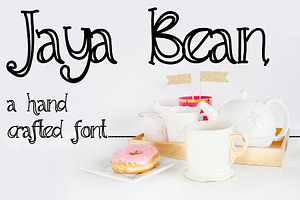 JAYA BEAN Hand Crafted Font