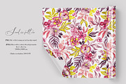 Fantasy flowers seamless pattern, a Pattern Graphic by SirenaArt (Thumbnail 3 of 17)