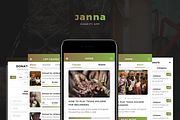 Janna Charity Mobile UI Kit, an UI Kit Template by No.13 (Thumbnail 2 of 5)