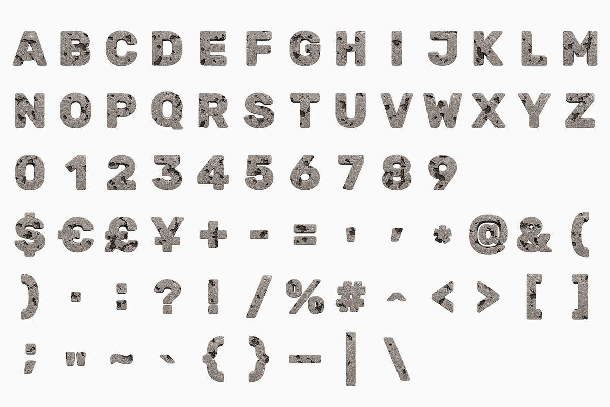 Rugged Concrete Font, a Sans Serif Font by itefan Studio (Photo 4 of 5)