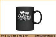 Merry Christmas Holiday Quote SVG, a Seasonal Illustration by Handy Arts Studio (Thumbnail 3 of 3)