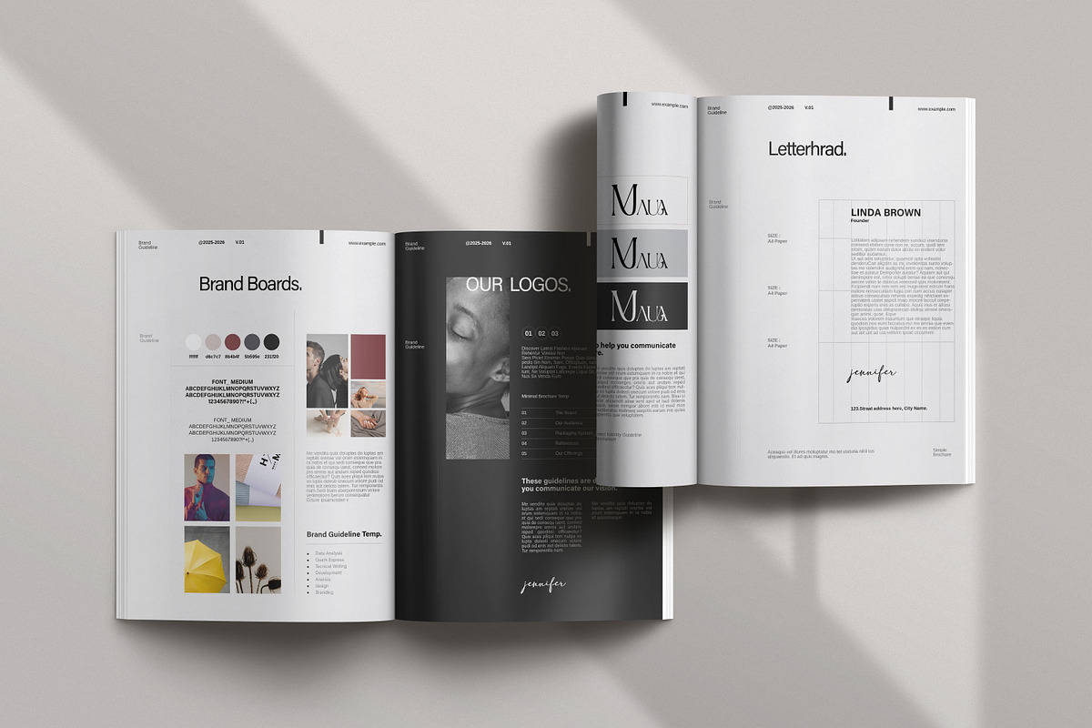 Brand Guideline Brochure Template, a Brochure Template by Work_Stock (Photo 5 of 6)