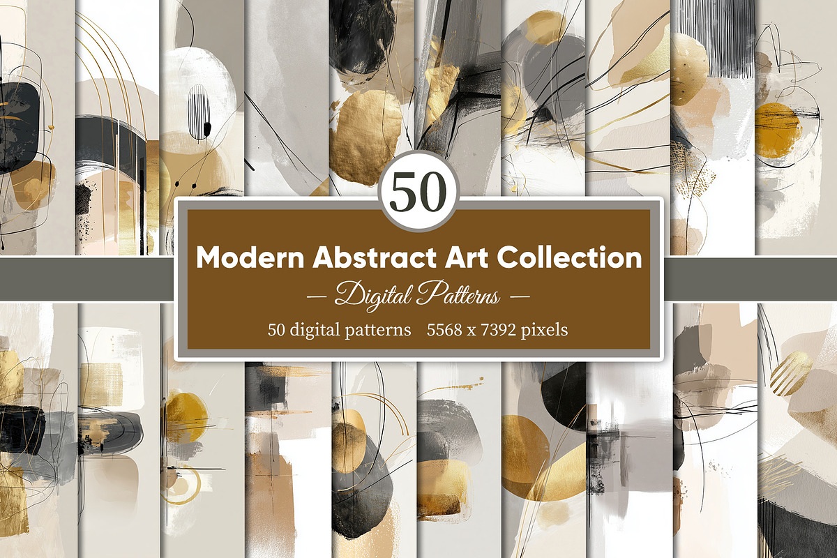 Modern Abstract Art Collection, a Decorative Illustration by Housui Patterns (Photo 1 of 12)