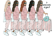 Watercolor Travel Holiday Clipart, a Transportation Illustration by Lenninator Digital (Thumbnail 4 of 8)