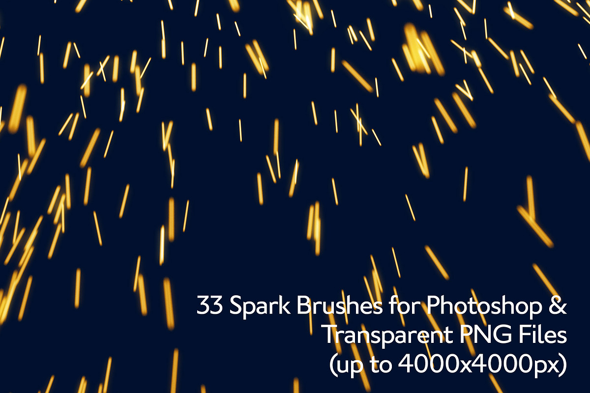 33 Spark Brushes for PS and PNGs, a Brush Add-On by Creative Graphics (Photo 4 of 4)