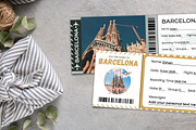 Barcelona Boarding Pass Canva, a Card Template by Snapybiz (Thumbnail 7 of 10)