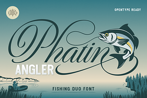 Phatin Angler, a Handwritten Font by Burntilldead