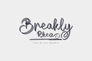 Breakly Rhea Script Font