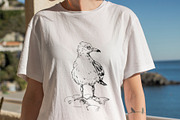 Sea gull. Hand-drawn sketch, an Illustration by Canatic (Thumbnail 4 of 5)