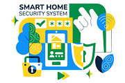 10 Smart Home Security Illustration, a Technology Illustration by denayunebgt (Thumbnail 4 of 4)