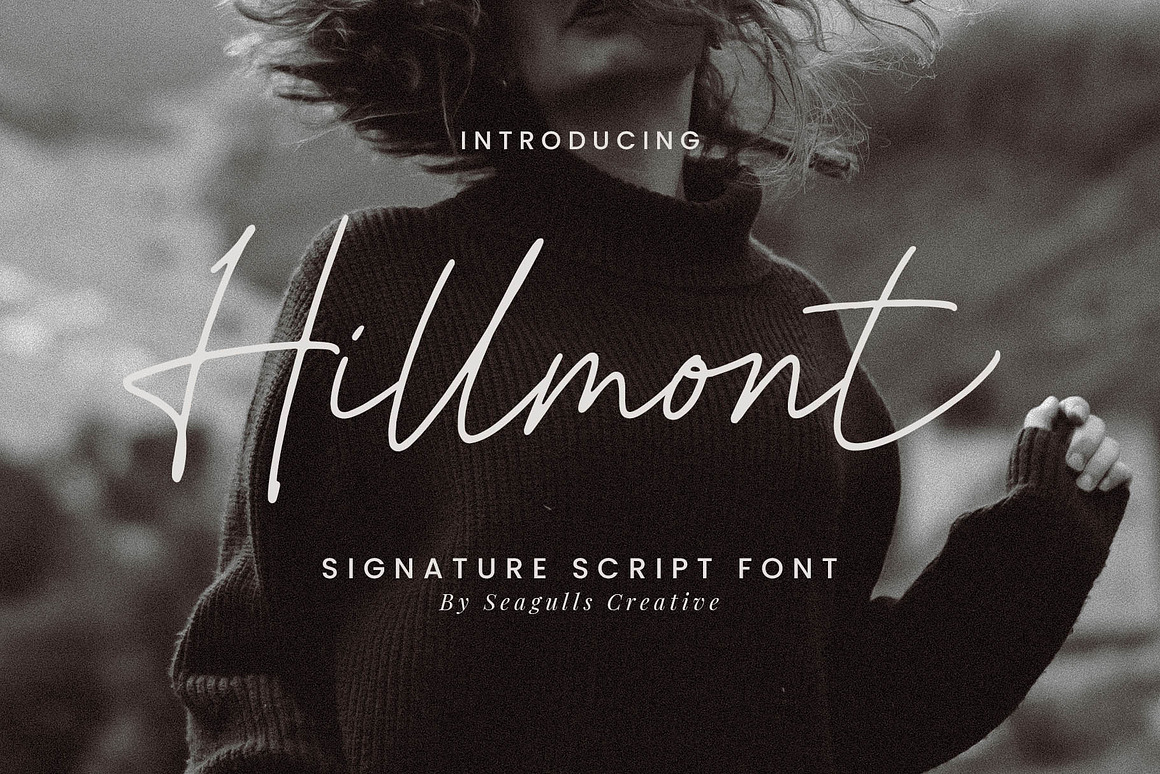 Hillmont Signature Script Font, a Script Font by Seagulls Creative (Photo 1 of 9)
