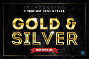 Gold & Silver #6 - 20 Text Styles, a Layer Style Add-On by Jonas Stensgaard (Thumbnail 10 of 23)