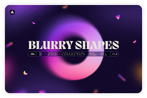 Blurry Gradient Shapes Collection