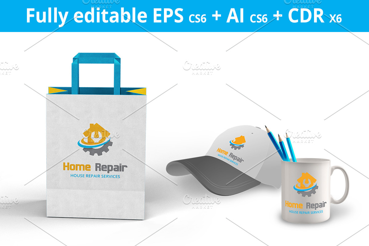 House Repair Logo, a Branding & Logo Template by Designoo (Photo 6 of 6)