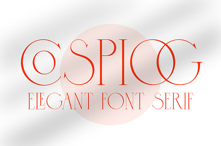 Cospiog - Modern serif font