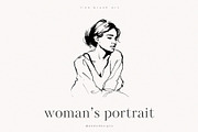 Woman's Portrait, a Person Illustration by PeDe Designs (Thumbnail 3 of 6)