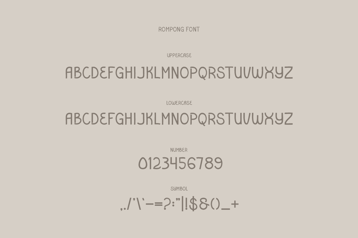 Rompong - Funny Font, a Sans Serif Font by Iqsiart Studio (Photo 5 of 6)