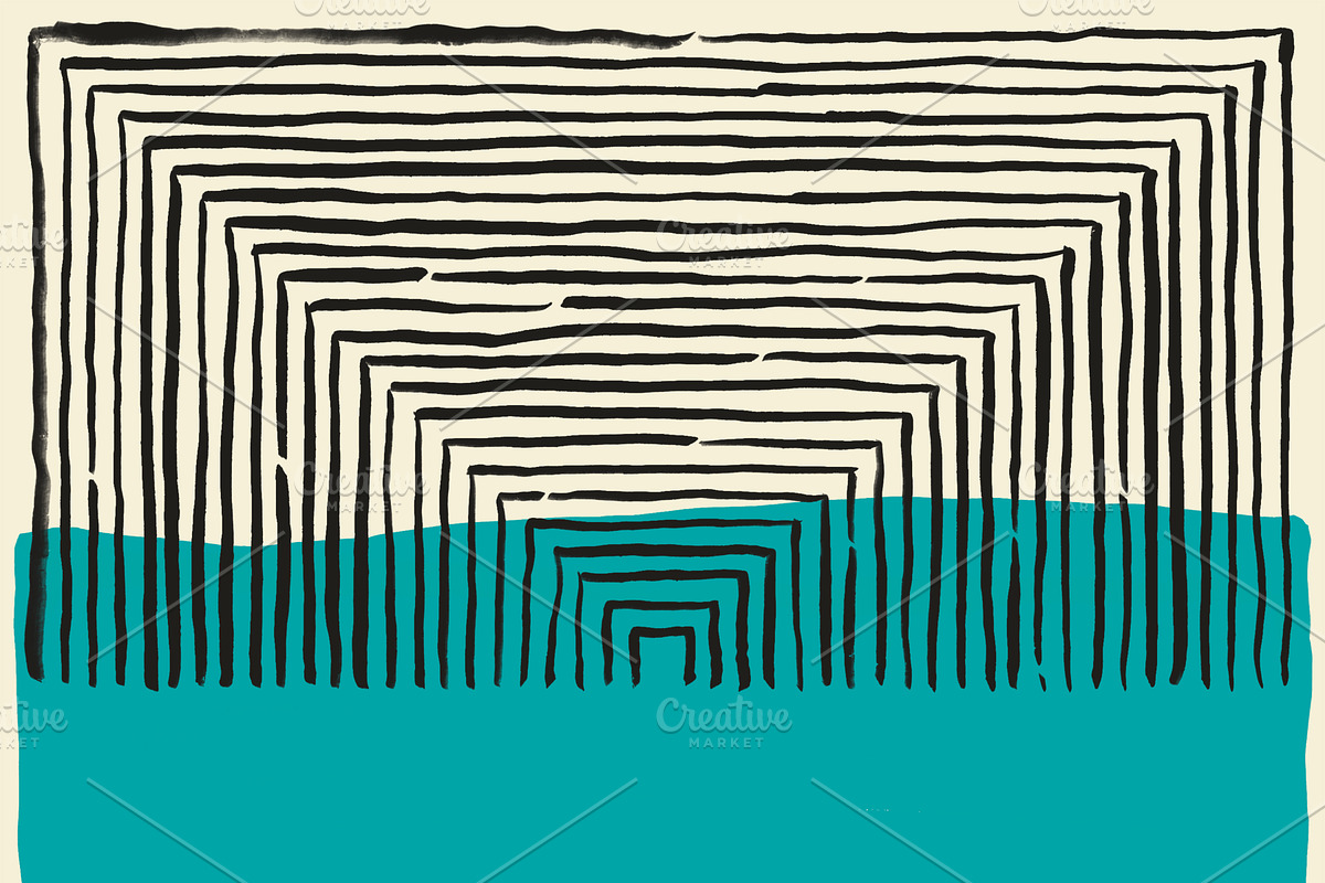 6 Hand Drawn Abstract Line Pattern, a Pattern Graphic by sergiowashere (Photo 8 of 8)