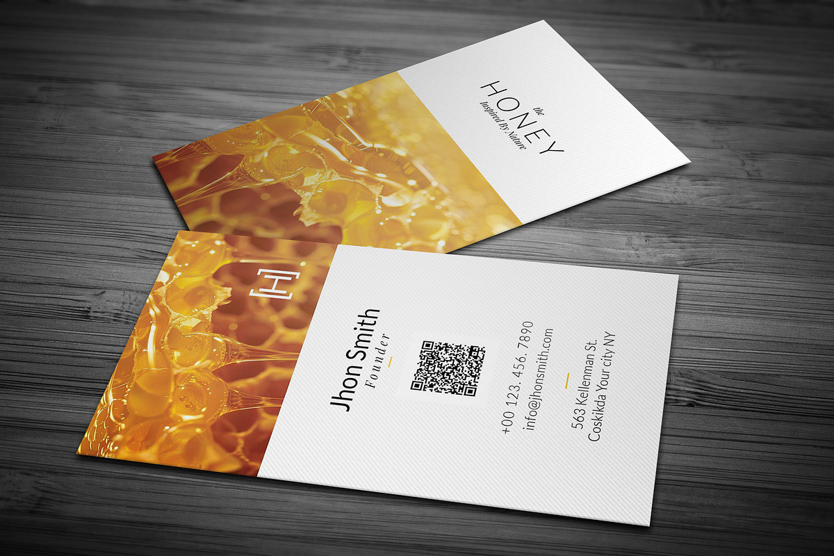Nature Inspired Business Card, a Business Card Template by Awns Creators (Photo 2 of 4)