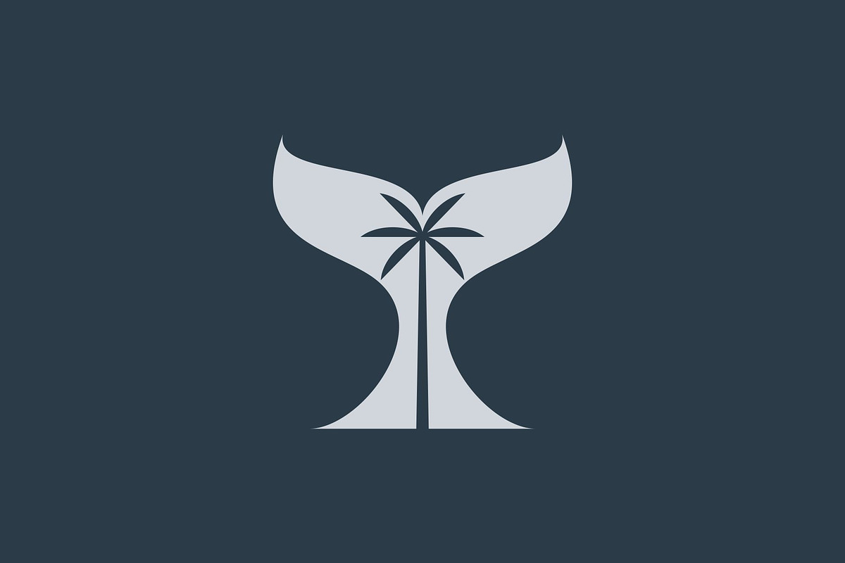 Whale Tail with Palm Tree Logo, a Branding & Logo Template by Buqancreative (Photo 3 of 4)