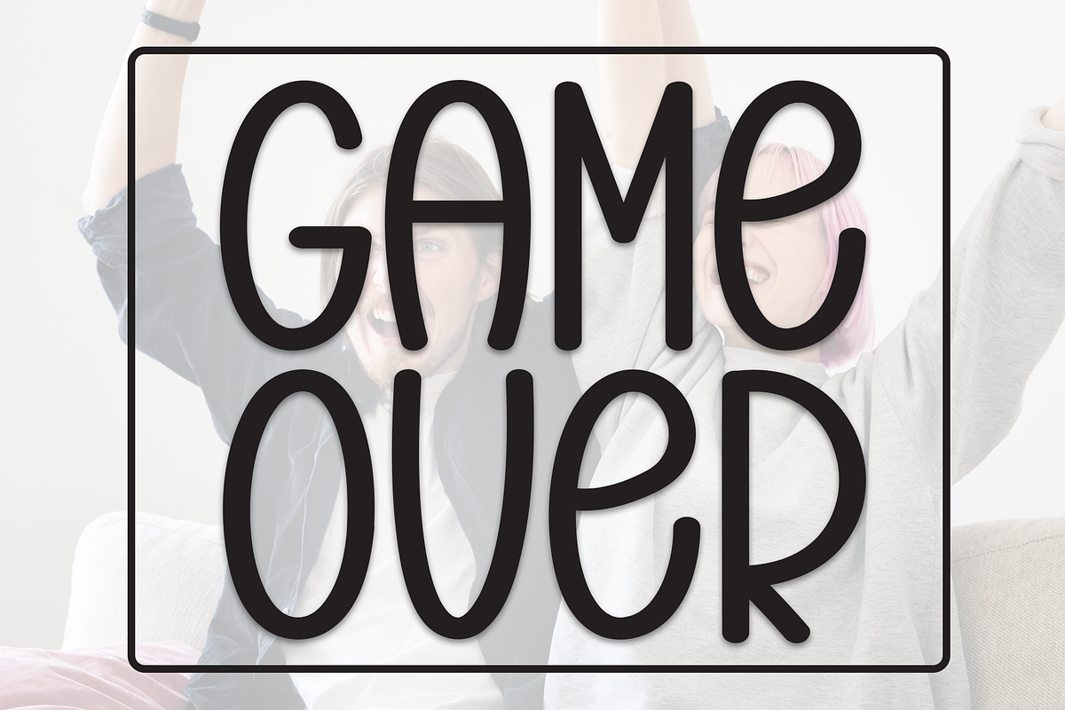 Game Over | Script Fonts, a Script Font by Scratchones (Photo 1 of 8)