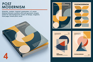 Artworks posters inspired postmodern
