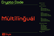 Crypto code - Sans Serif font family, a Sans Serif Font by Artistic & Unique (Thumbnail 5 of 12)