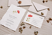 Minimalist Flower Wedding Suite, an Invitation Template by Knotted Design (Thumbnail 1 of 5)