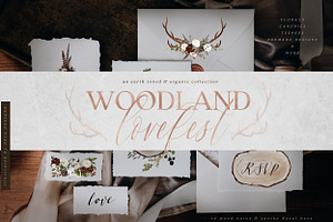 Woodland Lovefest - Boho Design Set