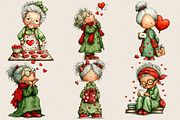 Whimsical Valentines Grandma Clipart, an Illustration by SVGArt (Thumbnail 8 of 8)