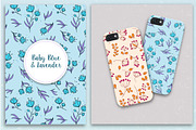 Seamless Vector Flower Patterns, a Pattern Graphic by Ta-da! Magical Prints (Thumbnail 4 of 6)