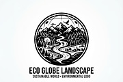 60 Eco Globe Landscape Silhouette, a Technology Illustration by Amazin_art (Thumbnail 21 of 49)