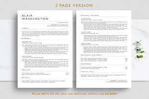 ATS Resume Template - BLAIR