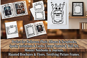 Spooky Monster Frame Clipart Set, a Decorative Illustration by PassionPNGcreation (Thumbnail 4 of 7)