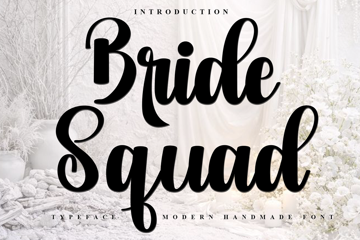 Bride Squad, a Handwritten Font by InermediaSTUDIO (Photo 1 of 8)