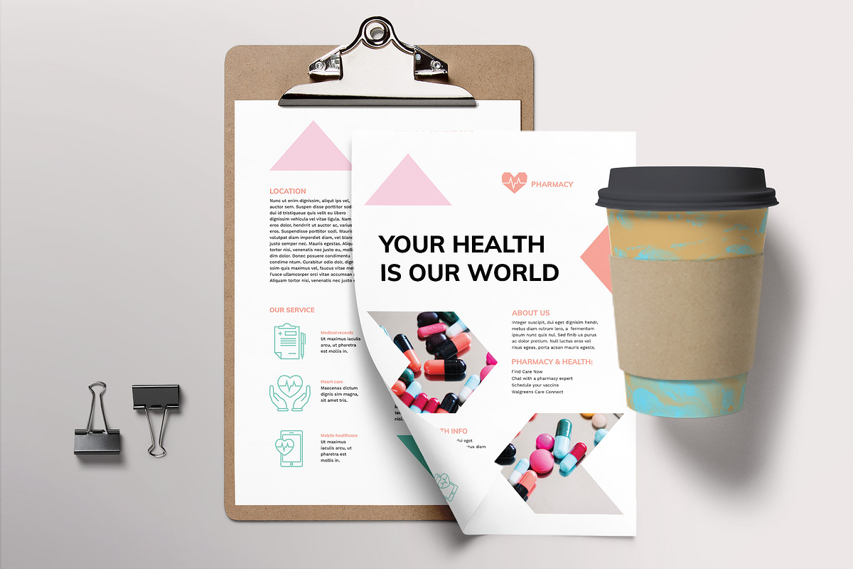 Pharmacy Flyer, a Flyer Template by TemplatesNow!