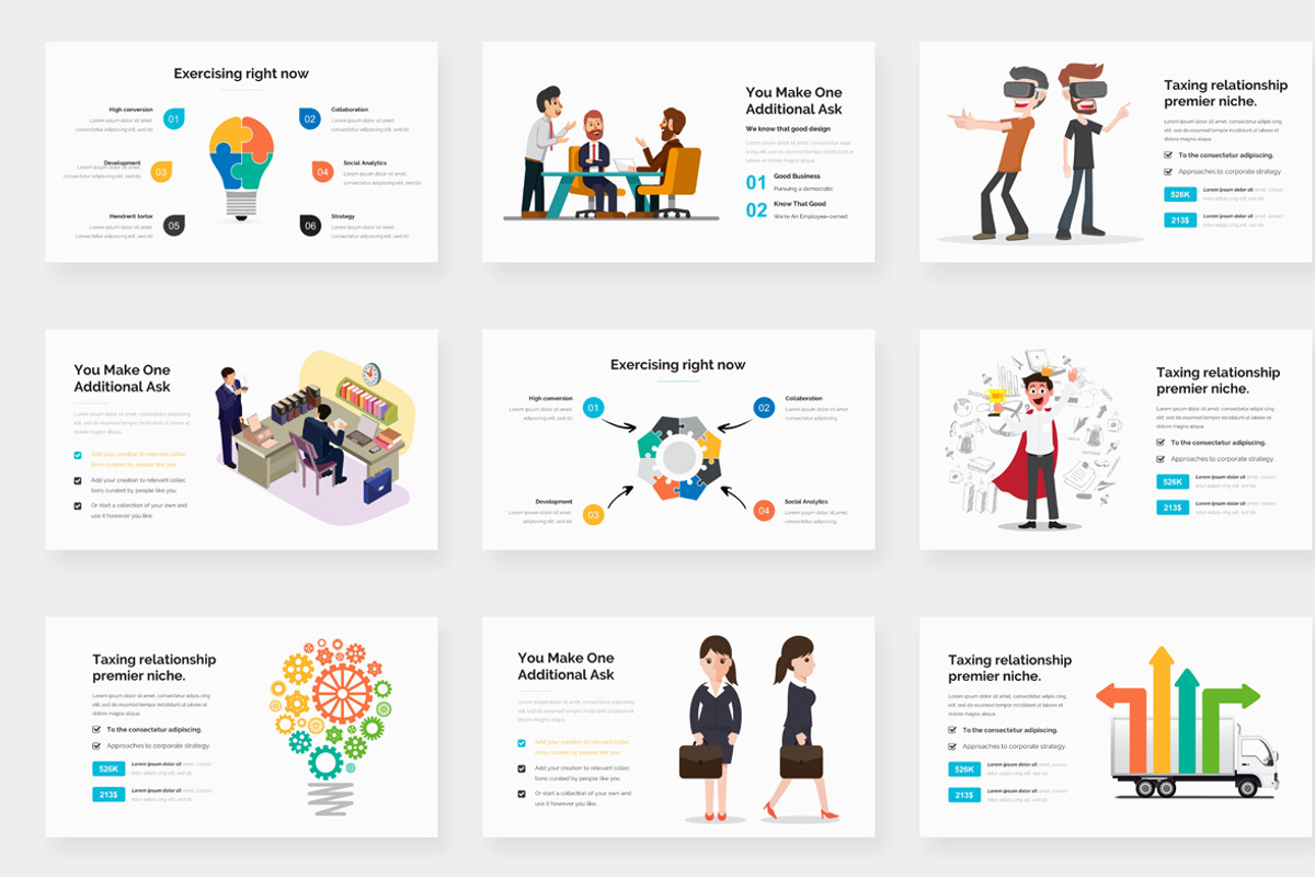 Vision Statements Pitch Deck Google, a Presentation Template by One Percent Studio (Photo 12 of 20)
