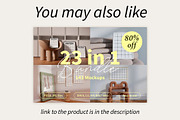 Interior & Frame Mockup A2 Poster, a Household Mockup by Bonumo (Thumbnail 10 of 10)