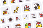 Party and Celebration Icons, a Duotone Icon by Brickclay (Thumbnail 6 of 9)