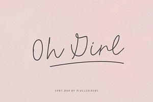 Script Font Oh Girl