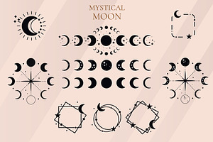 Mystical Moon And Stars