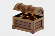 Treasure Chest Treasure box, an Object 3D Model by fahad121 (Thumbnail 5 of 7)