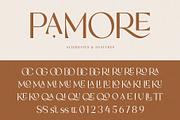 Pamore | Elegant Ligature Sans Serif, a Sans Serif Font by Typoraith Co (Thumbnail 12 of 13)