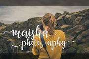 Maisha Script, a Script Font by MrLetters (Thumbnail 4 of 8)