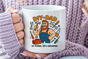 DIY Dad Funny Fathers Day Sublimatio, an Illustration by DreamCafeArt (Thumbnail 5 of 7)