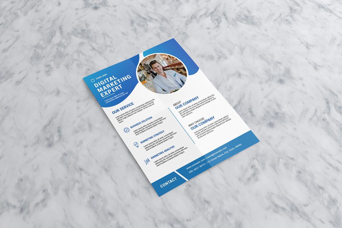 Corporate Digital Marketing Flyer, a Flyer Template by SmmrDesign (Photo 3 of 3)