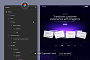 AI Agent Landing Page, a Landing Page Template by AlinaLodina (Thumbnail 4 of 5)