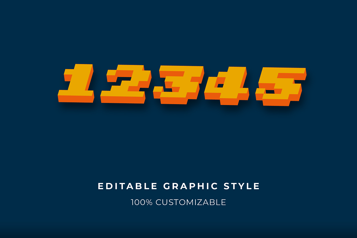 Isometric 3D Block Text Effect preview 2